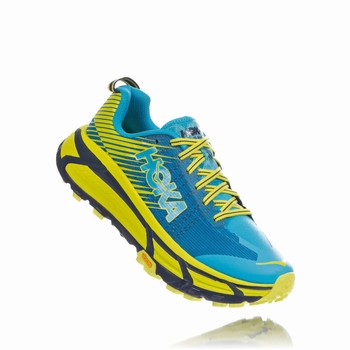 Hoka One One EVO MAFATE 2 Trail Løpesko Dame Blå Grønn | MUGCzotr